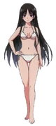 Suzune in her swimsuit.
