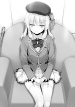 Arisu smiling upon having greater knowledge of the current situation