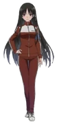 Suzune in a tracksuit.
