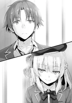 Arisu and Kiyotaka make a deal