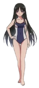 Suzune in a school swimsuit.