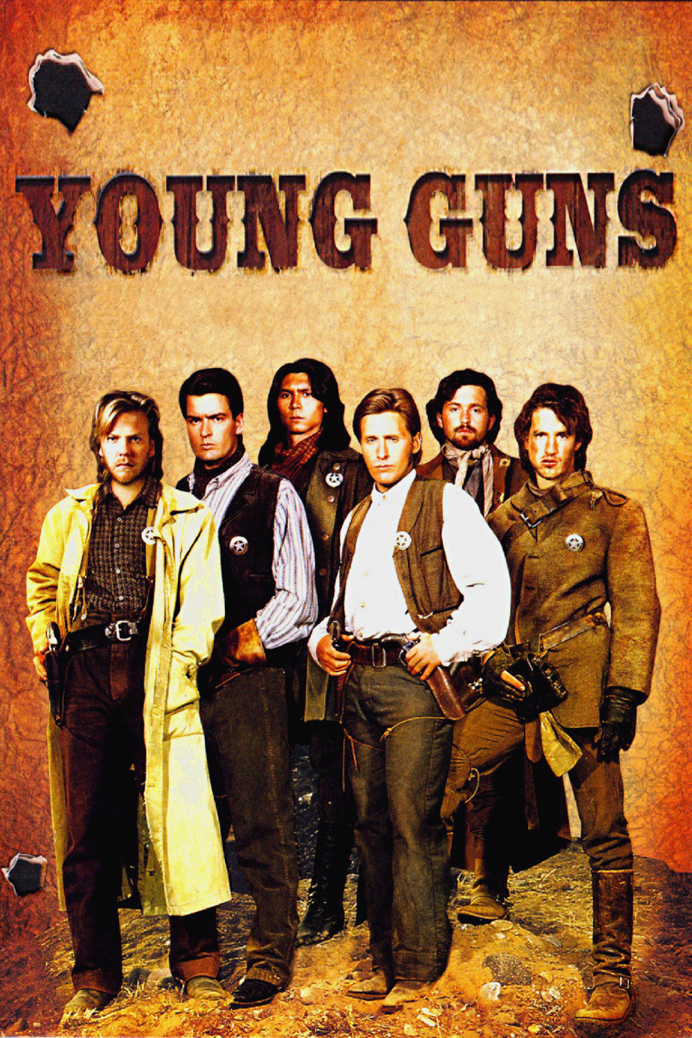 80s映画プロモーション YOUNG GUNS ジャケット
