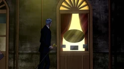 The parlor door in .