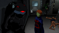 Miss Martian lets Cheshire escape