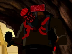 A disc-firing harness is the most commonly seen Apokoliptan weapon.