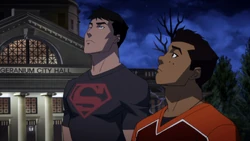  and  outside the Hall.