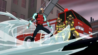 Aqualad uses hydrokinesis