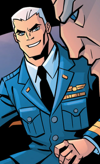 Captain Atom's human form.