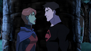 Miss Martian and Superboy begin to reconcile