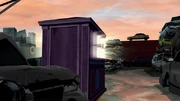 A Zeta-Tube in , inconspicuously placed inside a shed.
