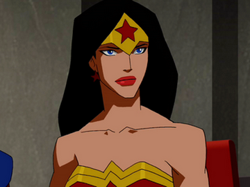 Wonder Woman Inspired Super Hero Stars Men's Briefs with Gold Waist