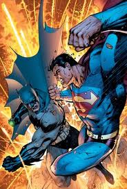 Superman Fighting Batman