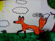 A foxy fox :p NOTE: I WAS LIKE 9 YEARS WHEN I DID THIS SO PLEASE PEOPLE LOL