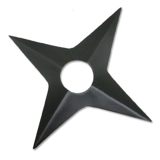 Naruto Shuriken Plastic Black Anime Costume Cosplay Accessory 3