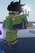 Charmy green no josuke hair
