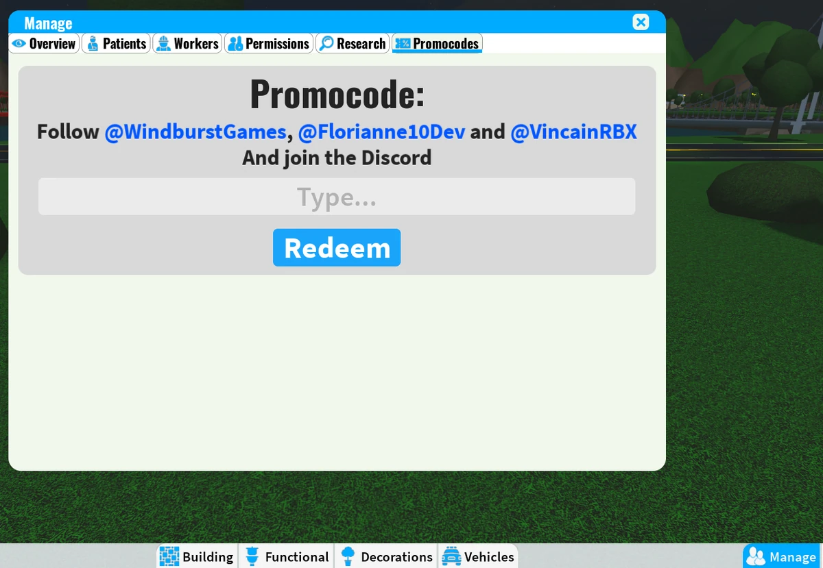 Promocodes | Your Hospital Wiki | Fandom