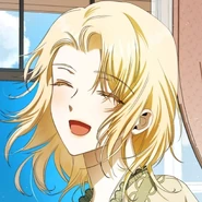 Psyche cheerfully tosses Eros's gifts out of her window.