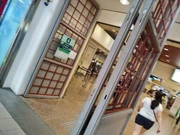 Tampines MRT Station - Social Distancing stickers