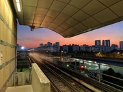 Sunset at NSL platform