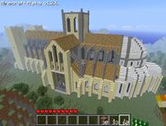 A Minecraft church.