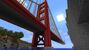 A Minecraft Golden Gate Bridge.