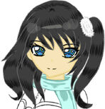 Drawn and depicted by herself shown in her deviantart, youtube, google, and twitter profiles.