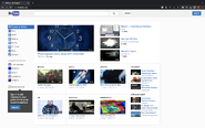 The homepage when user is not logged in