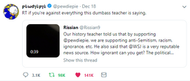 PewDiePie Responds To History Teacher