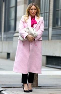 Hillary Duff wearing Balenciaga clothing