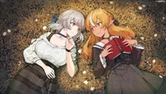 Flare Shiranui and Noel Shirogane as drawn by Ina'nis