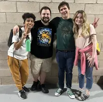 Emile and other Pokémon streamers during filming of Speedrun Survivor