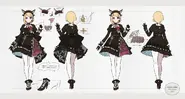 Gothic dress concept art