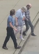 Cyraxx and his family leaving court.