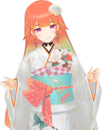 Kiara with her hair down