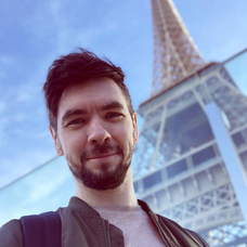 Jacksepticeye in Paris Near the Eifel Tower.