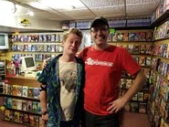 James with Macaulay Culkin