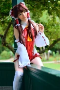 As Reimu Hakurei of Touhou