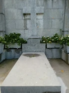 The grave where Cristóbal Balenciaga is buried at. It is in his hometown of Getaria.