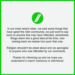 Beta Squad apology