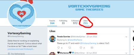 Screenshot of VortexxyGaming's last known (and dated) online activity