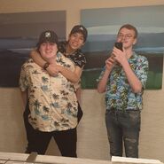 HooverrQuackityAksually.jpg (91 KB) Alex with Hooverr and Aksel.