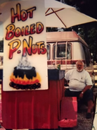 Angry Grandpa during his job selling boiled peanuts (August 1998).