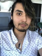 The Anime Man in his car