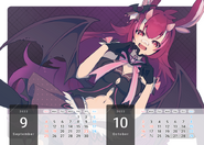 Sept. & Oct. Free Calendar Sheet is live on my ko-fi! (art by tefu)