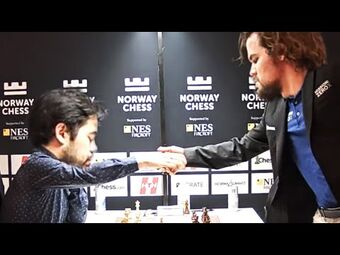 Magnus Carlsen with 30 seconds VS Manager Agdestein with 3 minutes 