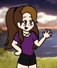 Julie's latest character design as of May 2020, used in her animations.