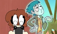 Wik and Billy.png (843 KB) Wik and Her Cartoon Crush Character Billy from Dude That's my Ghost