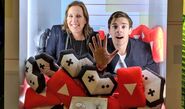 Susan with MatPat in a YouTube Claw Machine