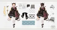 Gothic dress concept art