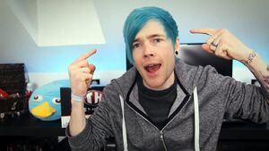 DanTDM blue hair